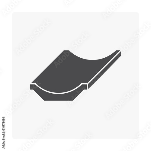 Open drain gutter vector icon. May called trench, ditch, street or concrete gutter for irrigation, stormwater drainage system. To drain water from lawn, yard, garden, road, city, driveway to sewer.
