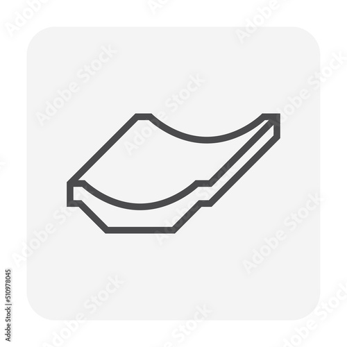 Open drain gutter vector icon. May called trench, ditch, street or concrete gutter for irrigation, stormwater drainage system. To drain water from lawn, yard, garden, road, city, driveway to sewer.
