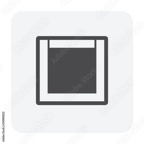 Drain gutter and cover vector icon. May called trench, ditch, street or concrete gutter for irrigation, stormwater drainage system by drain water from lawn, garden, yard, road, city, driveway to sewer