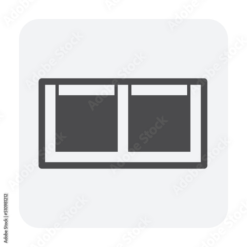 Drain gutter and cover vector icon. May called trench, ditch, street or concrete gutter for irrigation, stormwater drainage system by drain water from lawn, garden, yard, road, city, driveway to sewer