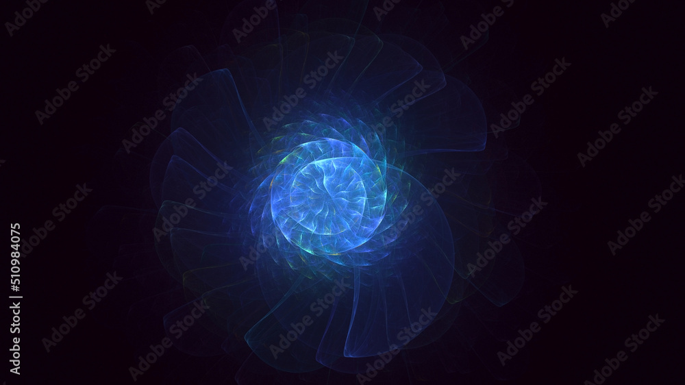 3D rendering abstract round light background