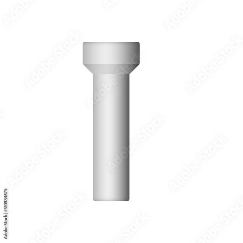 Asbestos fiber cement pipe or transite pipe vector icon for construction drainage system, sewer line at underground for drain water, sewage. Also supply fresh and clean water for plumbing, irrigation.