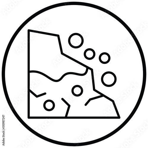 Snow Avalanche Icon Style
