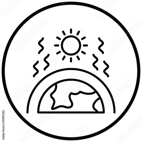 Greenhouse Effect Icon Style