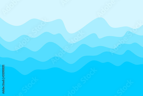 Simple background with blue gradient waving lines pattern and with some copy space area