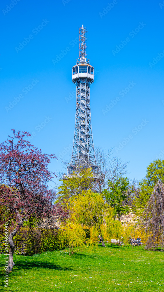 Petrin - metal lookout tower in Prague