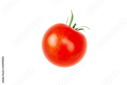 Tomato red fruit isolated on white background