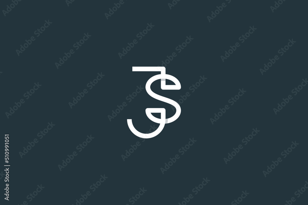 Initial Letter JS Logo Design Vector Template Stock Vector | Adobe Stock