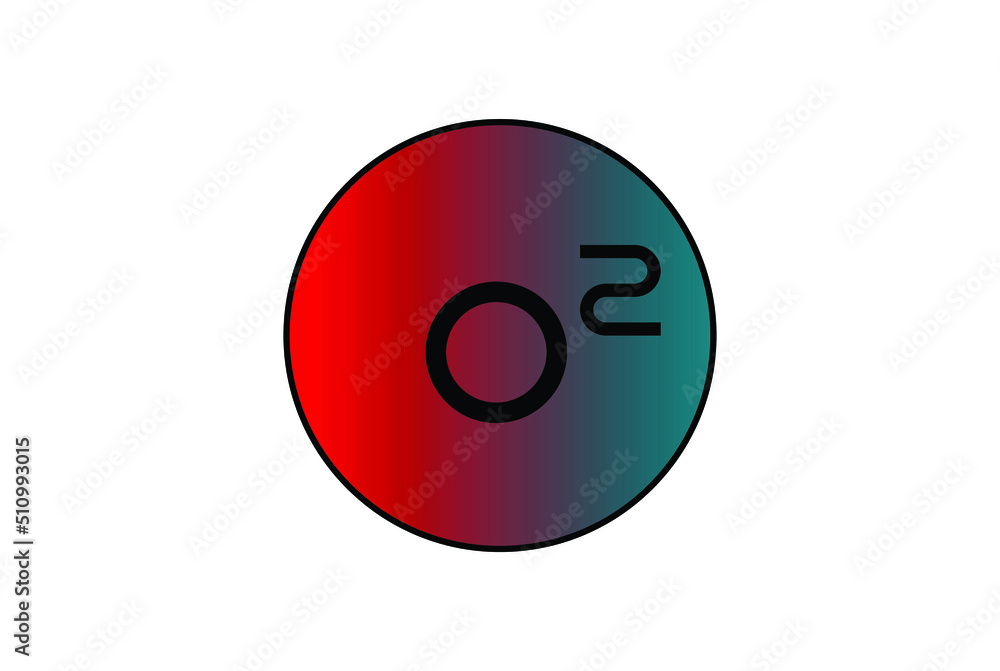 letter O2 logo vector design with circle letter O2 logo vector design with circle