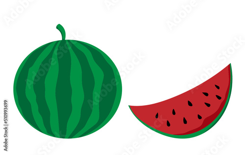 fresh melone with pease of melone