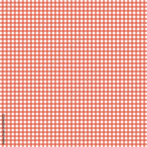 The red and white checkered tablecloth, decorative cotton napkin vector.