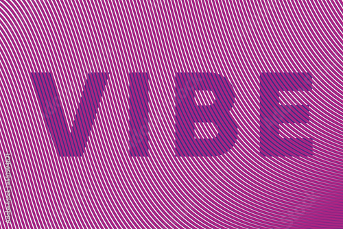 Vector backround with stripe surface and text. Wavy and vibrant lines. Striped texture with liquid shapes. Luxury flickering template.