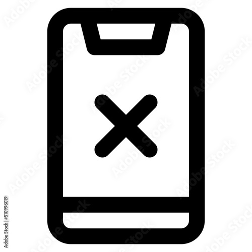 rejection line icon