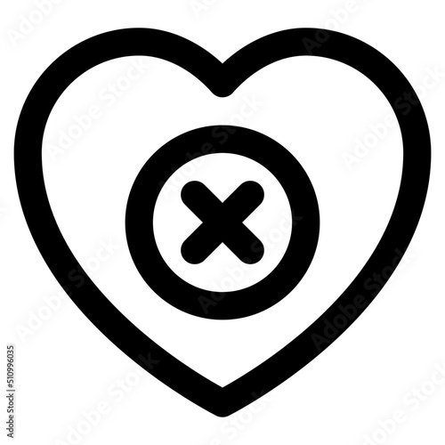 rejection line icon