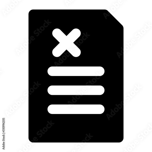 rejected glyph icon