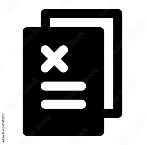 rejected glyph icon