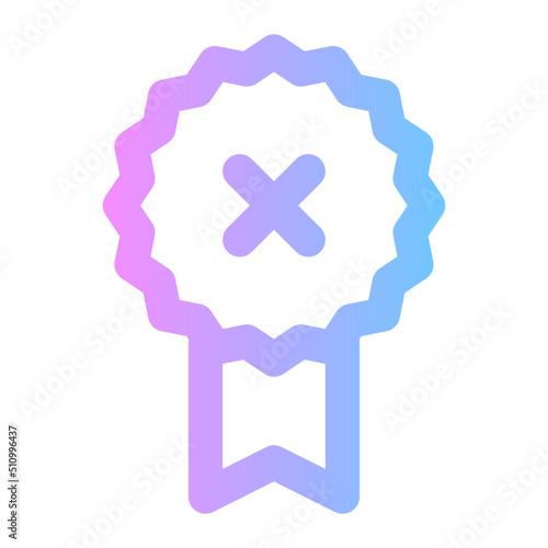 rejection gradient icon