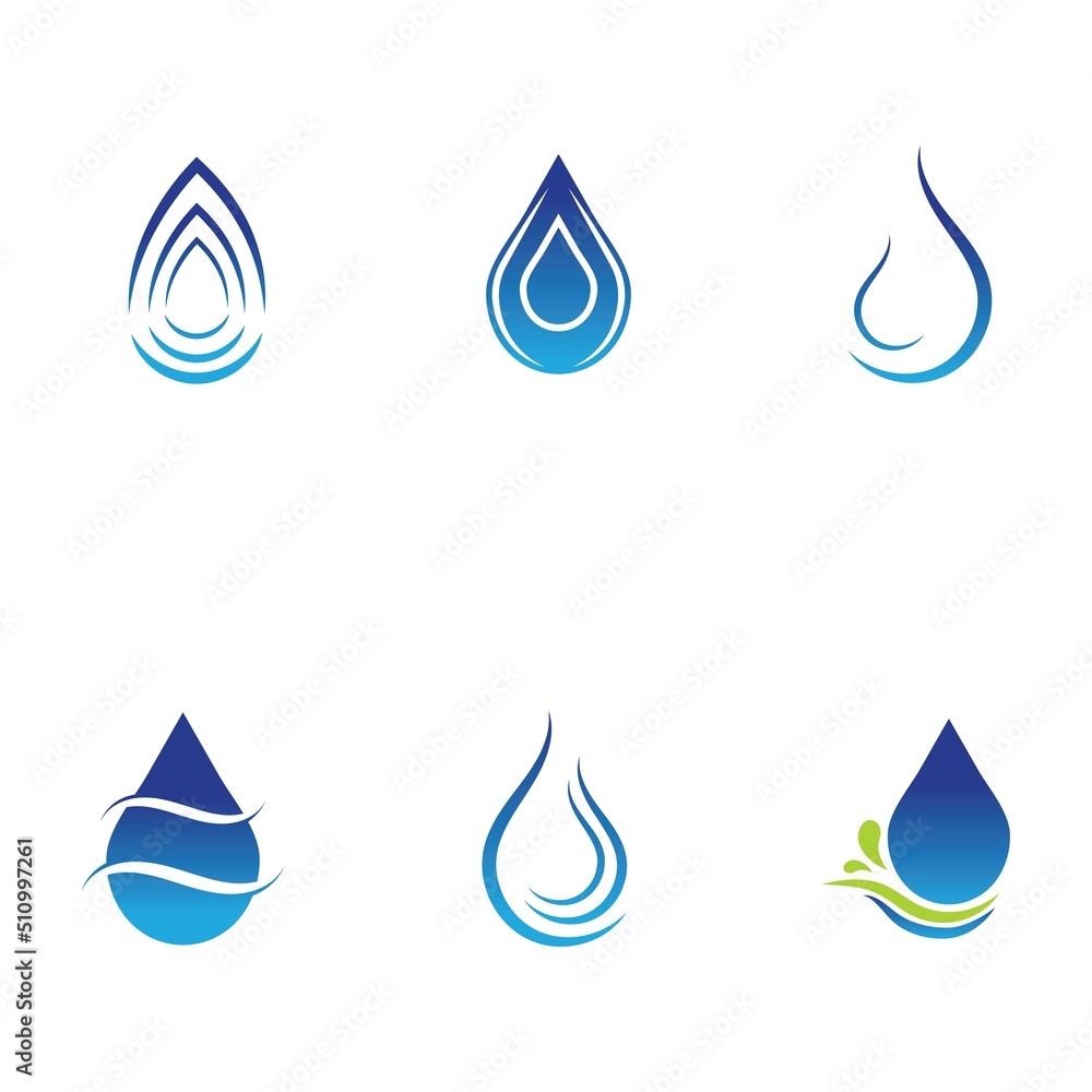 Water drop Logo Template vector Water drop Logo Template vector