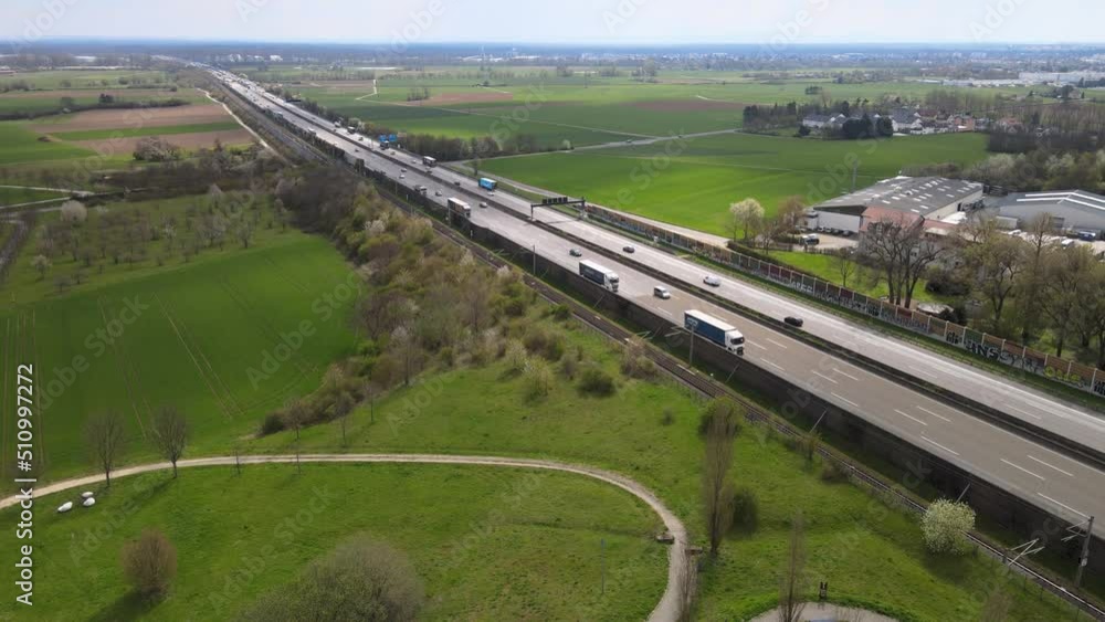 A view on a highway in Germany A view on a highway in Germany
