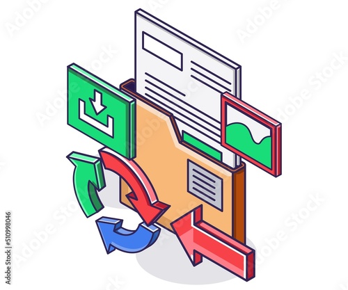 Email data transfer transactions and downloads