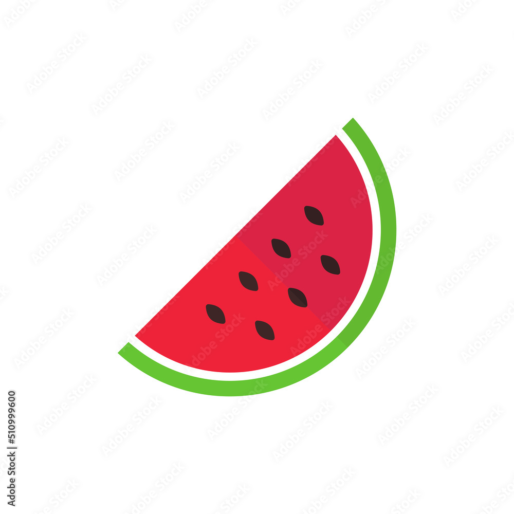 Watermelon flat vector icon Watermelon flat vector icon