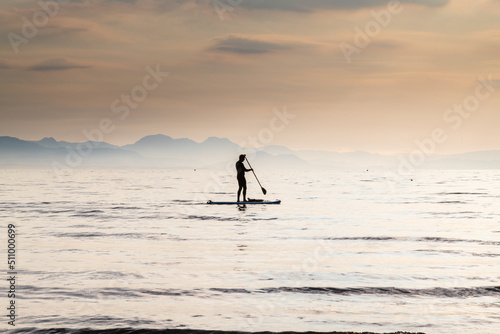 Early Morning Paddle Boarder  photo
