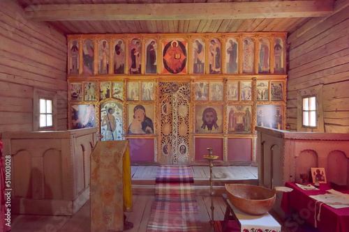 Принти на полотні Spasskaya wooden Orthodox Church