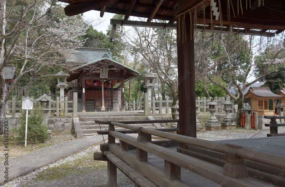 竹中稲荷社 拝殿から本殿を望む 京都市左京区吉田神社内 竹中稲荷社 拝殿から本殿を望む 京都市左京区吉田神社内