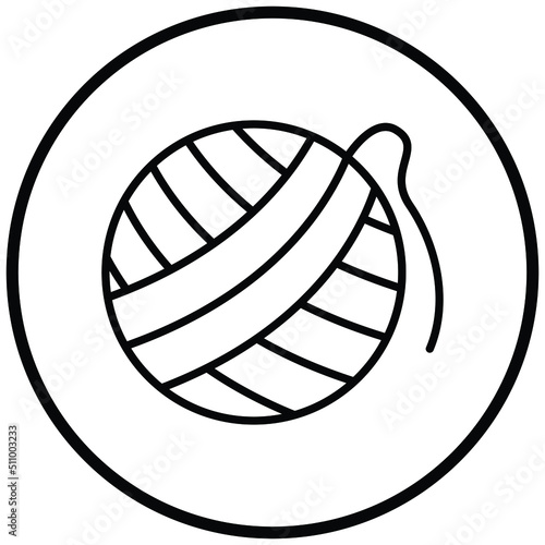 Wool Ball Icon Style
