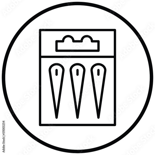 Needles Packet Icon Style
