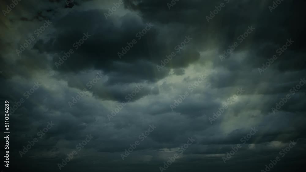 Sky with dark storm clouds. Powerful rain clouds portend a threat. Sky with dark storm clouds. Powerful rain clouds portend a threat.