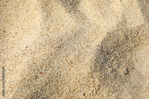 Closeup view of beach sand as background