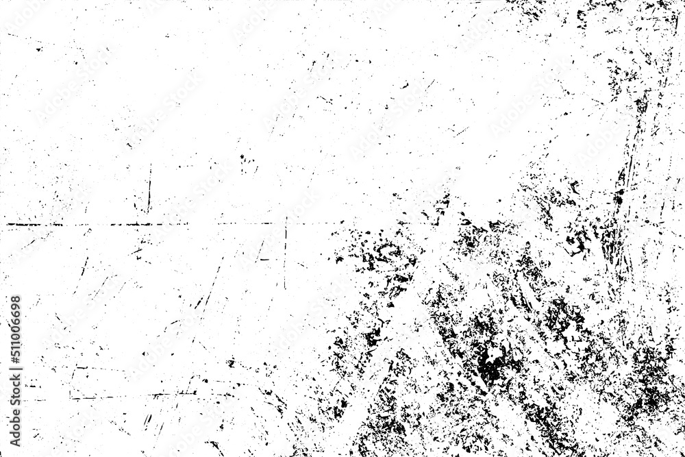 Obraz premium Grunge black and white vector texture. Monochrome dirty background. Abstract worn surface