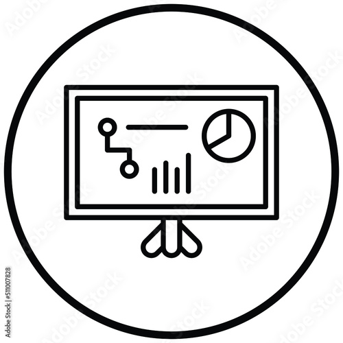 Statistics Presentation Icon Style