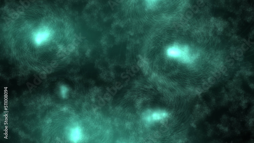 Abstract Glowing Mystical Green Background