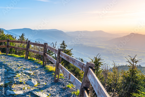 Fototapeta Naklejka Na Ścianę i Meble -  Panoramic view of Beskid Mountains