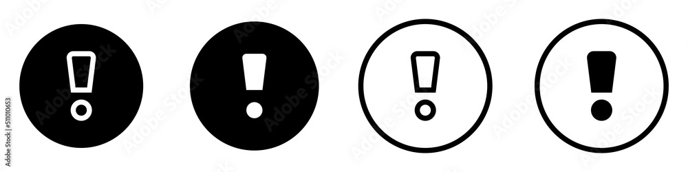 Attention icon vector set. danger illustration sign collection. warning symbol. Attention icon vector set. danger illustration sign collection. warning symbol.