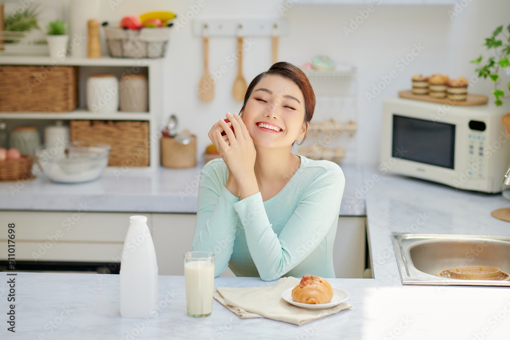 Diet. Dieting concept. Healthy Food. Beautiful Young Woman choosing between Fruits and Sweets Diet. Dieting concept. Healthy Food. Beautiful Young Woman choosing between Fruits and Sweets