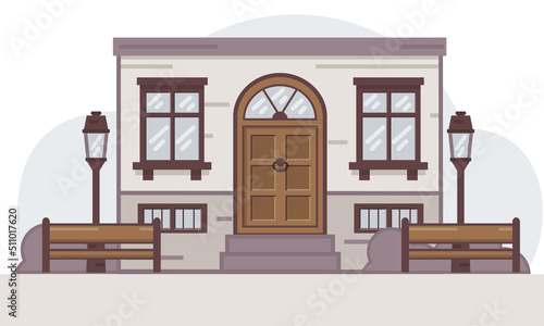 Vector Illustration of house. Cartoon house icon