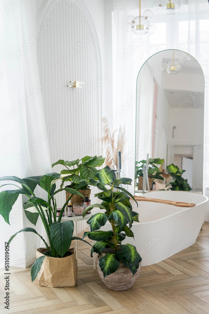 View of a spacious and elegant bathroom View of a spacious and elegant bathroom