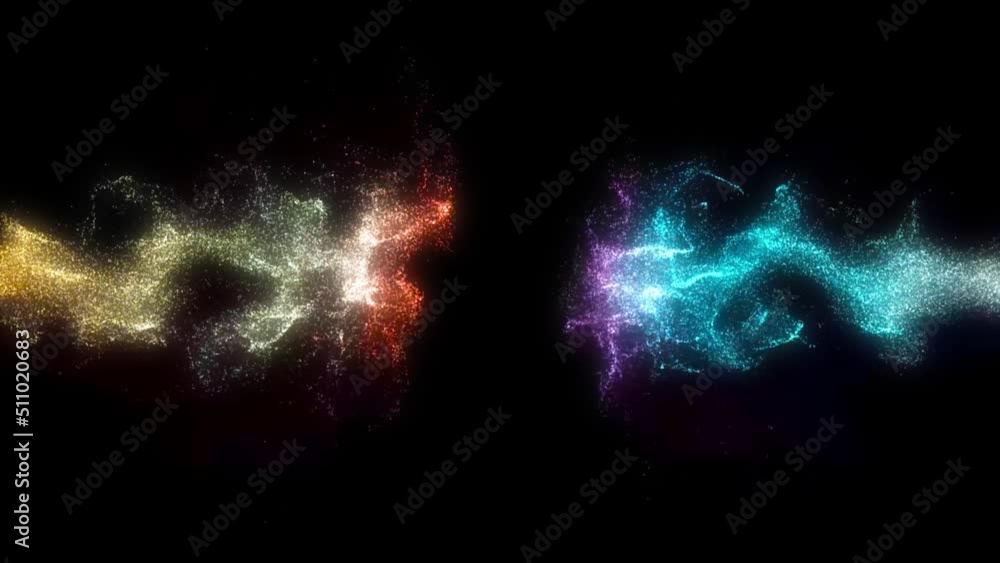 Abstract background liquid hot and cold energy particles sparkles turbulent flows colliding mixing Abstract background liquid hot and cold energy particles sparkles turbulent flows colliding mixing