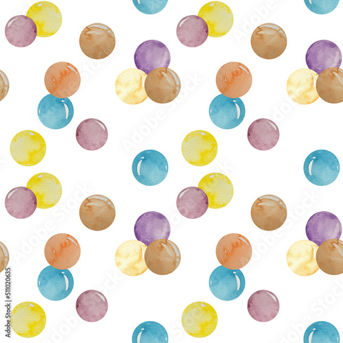 bubbles watercolor background