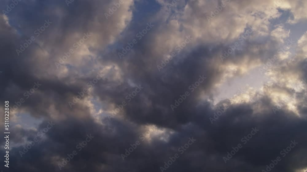 Dark ominous gray storm clouds Timelapse Dark ominous gray storm clouds Timelapse