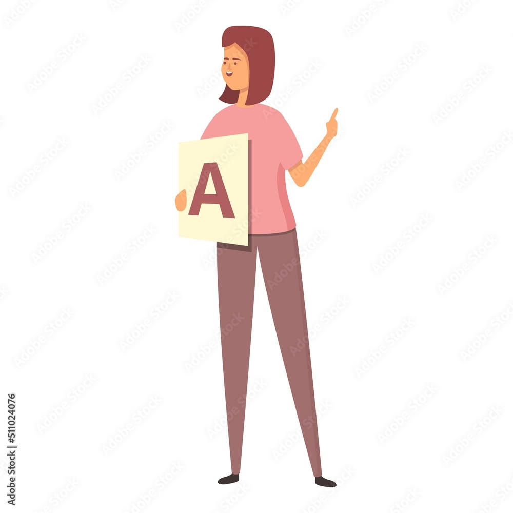 Kid speech therapist icon cartoon vector. Child therapy. Online speak Kid speech therapist icon cartoon vector. Child therapy. Online speak