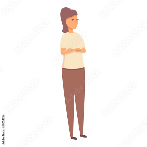 Speak therapist icon cartoon vector. Child speech. Online kid