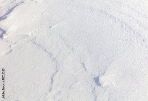 Snowy crust as an abstract background.