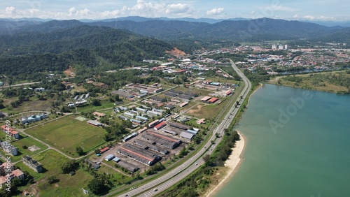 Kota Kinabalu, Sabah Malaysia – June 14, 2022: The Waterfront and Esplanade Area of Kota Kinabalu City Centre