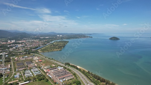 Kota Kinabalu, Sabah Malaysia – June 14, 2022: The Waterfront and Esplanade Area of Kota Kinabalu City Centre