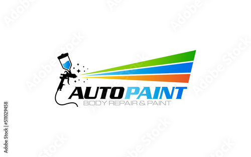 Illustration graphic vector of Auto Car Painting logo design template