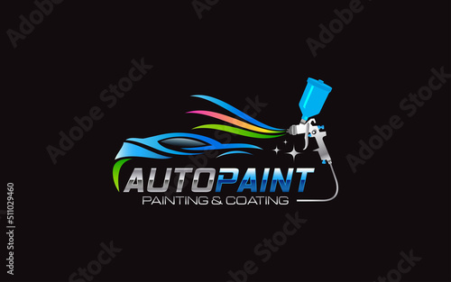 Illustration graphic vector of Auto Car Painting logo design template